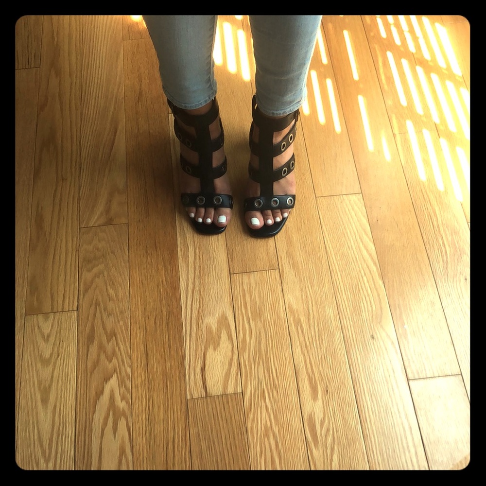 Saks fifth avenue caged sandals